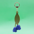 Customized [tulip flowers] keychain bag charm