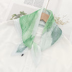 L024-136-01 aqua green / 70cm wrinkled square towel