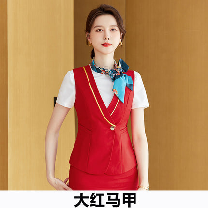 China Southern Airlines stewardess uniform professional suit female hotel front desk reception temperament work clothes flight attendant interview clothing summer