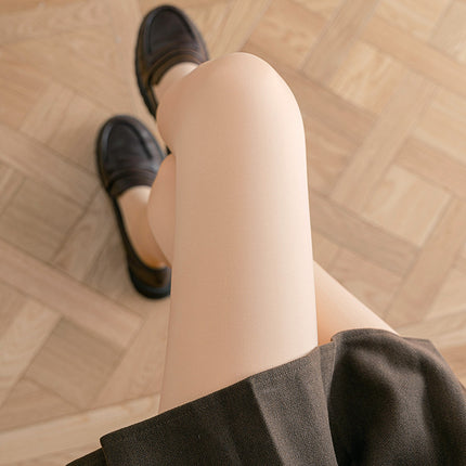 Light Leg Artifact Autumn and Winter Nylon One-piece Pants fleece-lined Thickened Leggings Anti-hook Silk Stockings Thin Velvet Outer Wear Pantyhose Women