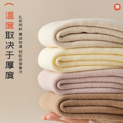 Cashmere Socks Women's Leg Socks Autumn and Winter fleece-lined Thickened Stockings Winter Warm Cold-resistant Sleep Wool Moon Socks