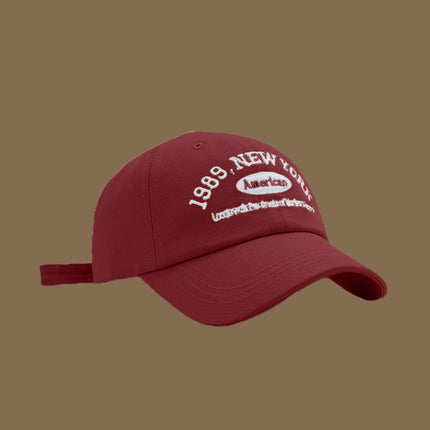 Hat men and women Korean tide letter embroidery baseball cap fashion Joker cap spring and summer travel sun hat wholesale
