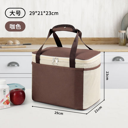 Portable Lunch Box Lunch Bag for Office Workers and Students to Bring Meals, Portable Large-Capacity Thermal Bag, Thickeneded Waterproof Aluminum Foil to Lock the Temperature