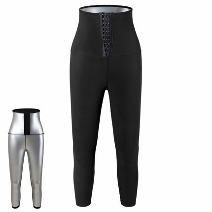 Cross-Border Sweat Pants Yoga Clothes Tight-Fitting High-Waisted Buttoned Waist Shaping Yoga Pants Fitness Sportswear Sweat Pants Women's Butt Lift