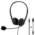 Jty-430 with microphone single plug 3.5mm+typec cable