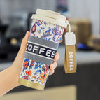500ml / Overlord tea princess color print-white
