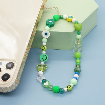 Factory direct supply handmade beaded mobile phone lanyard bluetooth speaker lanyard flashlight fan selfie stick U disk sling