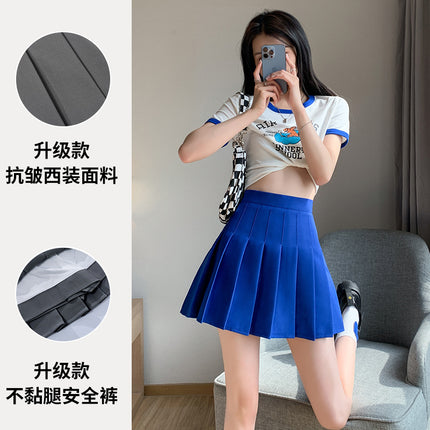 Pleated Skirt for Women 2026 Summer New Style Elegant Little Chanel Style Casual High-Waisted Fashionable Petite Suit Half Skirt