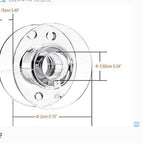A transparent plastic bobbin