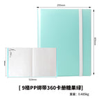 9 grid pp strap 360 card book candy green