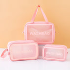 [thick model] pink three-piece set