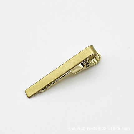 Stainless steel tie clip Amazon hot sale simple formal wear gold silver metal tie clip men and women security pin