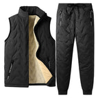 Mj01 black/vest two-piece set / L