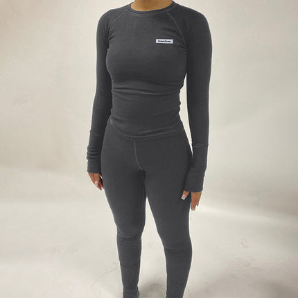 TK107 Amazon cross-border women's new slim long sleeve top sports yoga leggings suit wholesale women