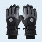Hx winter ski medium round mark men's black gray / One size fits all