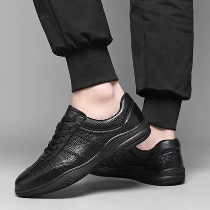 Men's Business Commuter Leather Shoes Comfortable Spring and Autumn Men's Shoes Fashionable Comfortable Casual Shoes Low-top New Fashionable Shoes for Men