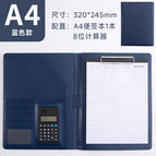 A4 folder [blue]-8-bit calculator