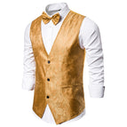 Yellow vest with tie / M