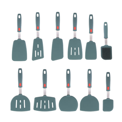 Silicone Kitchenware High Temperature Resistant Silicone Shovel Food Grade Household Teppanyaki Home Edition Teppanyaki Tools Complete Set