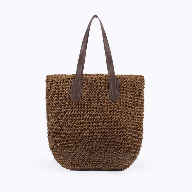 New Summer Single Shoulder Straw Bag Straw Bag Large Capacity Women's Handwoven Bag Vacation Beach Bag Tote Women's Bag