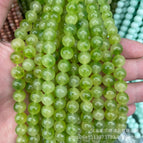 4mm (about 90) a piece / Floating flower olive chalcedony