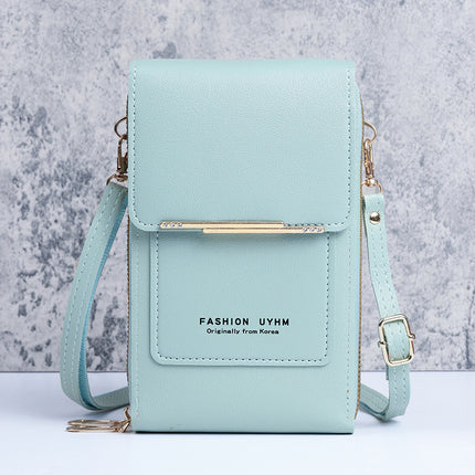 Factory wholesale new touch screen mobile phone bag women's versatile Korean style shoulder messenger bag large capacity coin purse