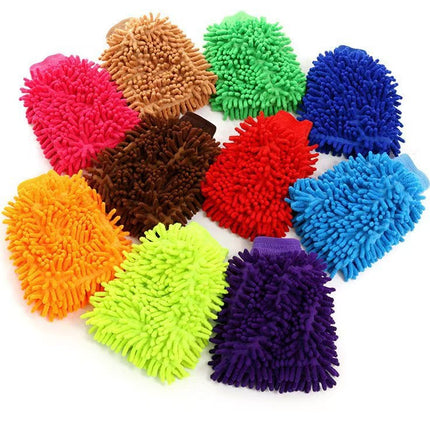 Car Chenille Gloves, Car Wiping Cloth, Car Washing Gloves, Chenille Dust Removal Gloves, Double-Sided Manufacturer Wholesale