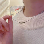 Silver eggplant necklace