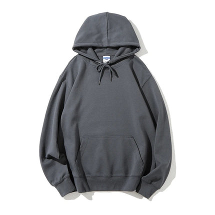 Men's autumn AG300g health cloth solid color hooded vests men's cross-border fashion brand men's coat printing wholesale