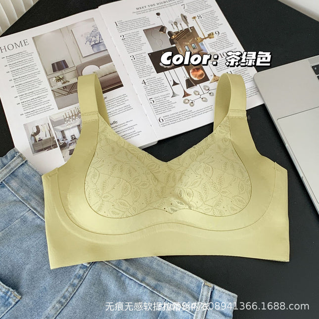 plus size lace lifting soft support fixed cup anti-sagging underwear upper collection accessory breasts large chest small thin bra