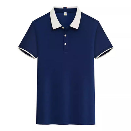 New POLO Advertising Shirt Waiter Work Clothes T-Shirt Short Sleeve Summer Hot Pot Barbecue Milk Tea Hotel Foil Print