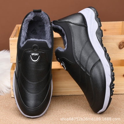 Cotton boots winter new foreign trade cotton shoes a generation of thick plush casual warm snow boots men's factory wholesale