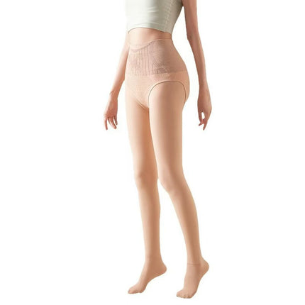 Flower fairy water light socks high waist abdomen leggings autumn and winter light leg artifact fleece-lined naked sense pantyhose manufacturers wholesale