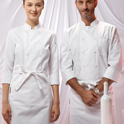 Zhenyao Chef Uniform Autumn and Winter Men's Hotel Western Cuisine Kitchen Work Clothes Back Kitchen Restaurant Chef Manager Workwear New Style