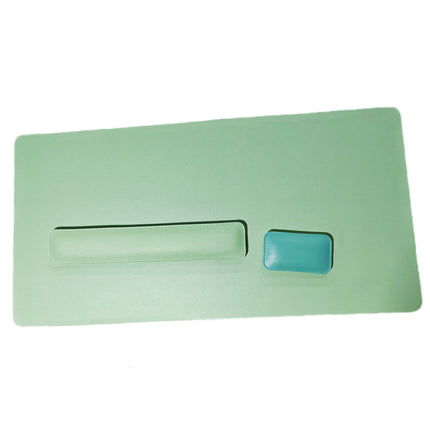 Source factory simple leather mouse pad oversized wrist keyboard hand rest solid color computer office wrist pad wholesale