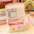 Little house pencil case white without badge