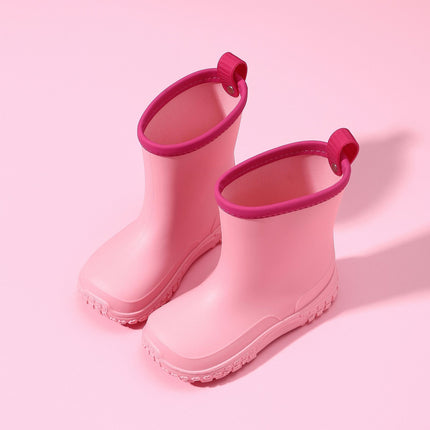 Cross-Border Kidsren's Rain Boots Cartoon Boys and Girls Pvc Environmentally Friendly Rain Boots Non-Slip Waterproof Shoes