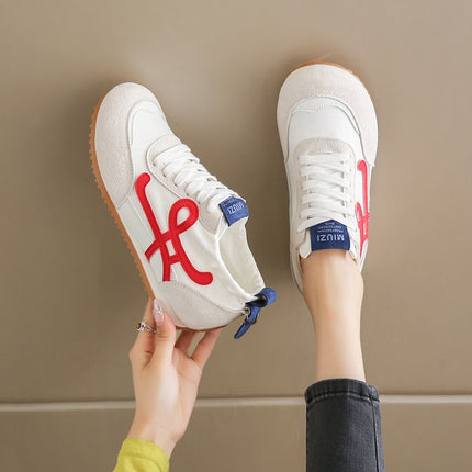 Women's 2025 New Summer Breathable Sports Shoes with 6cm Hidden Height Increase, German-Style Retro Running Shoes