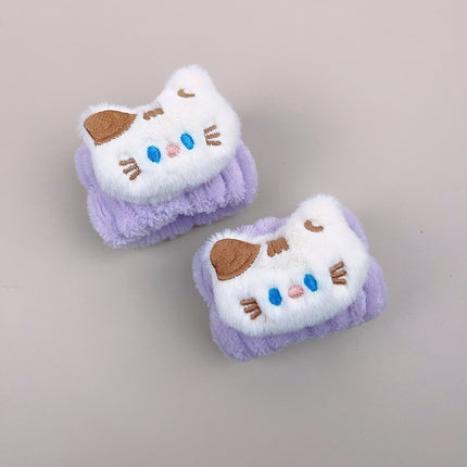 Children's Cute Face Wash Wristband, Wash-Proof, Anti-Drip, Anti-Wet Cuffs, Cute Wristband, Waterproof Wristband, Absorbent Hairband