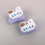 Purple wrist/white cat 2