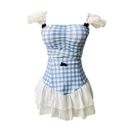 Plaid Swimsuit / Maillot Carreaux