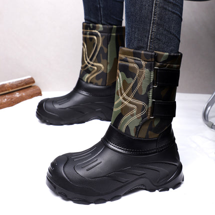 Snow Boots, Large Size Warm Boots, Waterproof and Non-Slip Cotton Shoes, One-Piece Drop-Shipping Boots, Plus Velvet Comfortable Cotton Boots