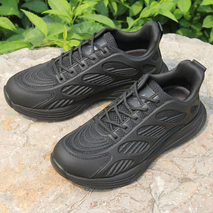 Commuting Sports Running Shoes, Shock-Absorbing Round-Toe Running and Hiking Shoes, Ultra-Light Soft-Soled Work Shoes, Breathable and Shock-Absorbing