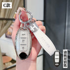 Nissan C- Smart 3 Key [Crystal White Single Shell] H Rope Drill Buckle