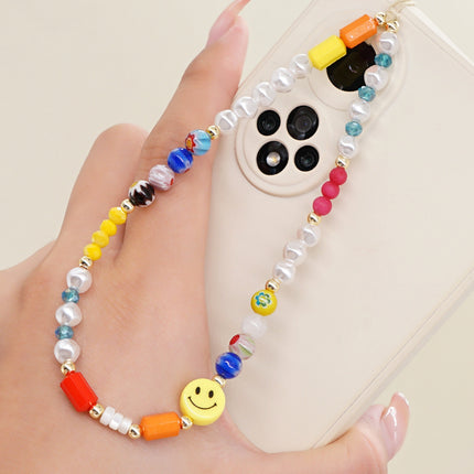 Factory direct supply handmade beaded mobile phone lanyard bluetooth speaker lanyard flashlight fan selfie stick U disk sling