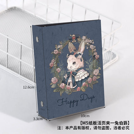 To build the future M5 card book hard case portable loose-leaf storage book cardboard cute girl heart binder case