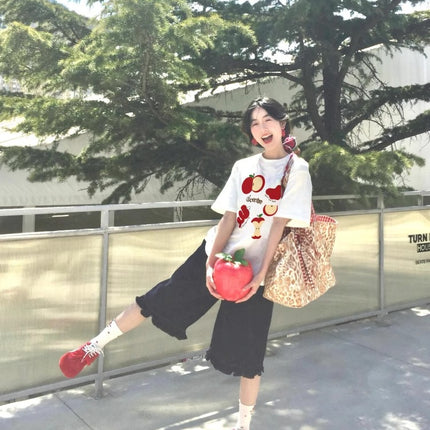 White Short-Sleeve T-Shirt for Women 2026 New Style Pure Cotton Half-Sleeve Loose Summer Base Layer Niche Design Top