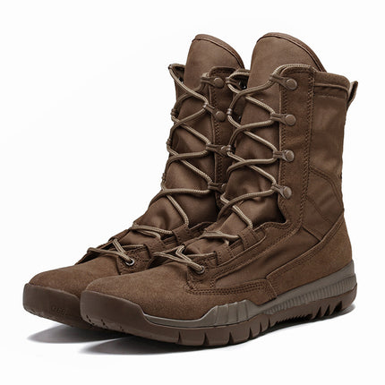 High-top Boots Special Forces Field Combat Boots Desert Outdoor Hiking Motorcycle Riding Men's Shoes Motorcycle Charge Shoes