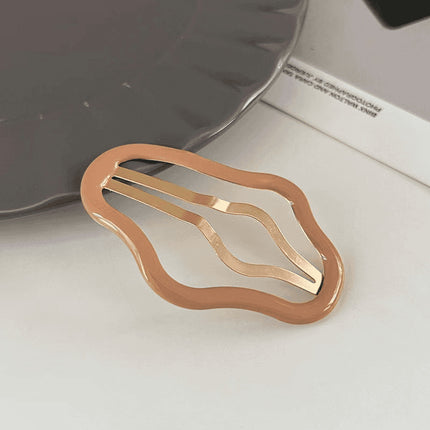 Hair Accessory Hairpin Trendy Upgraded Cloud-Shaped Hollow Hair Clip for Stray Hair Bb Clip for Bangs and Side Hair, Elegant Style
