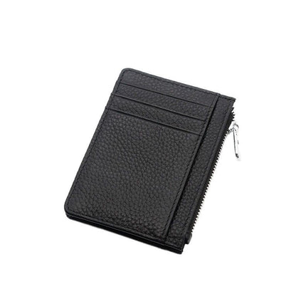 Double-sided Driver's License Multi-card Slot Genuine Leather Zipper Card Bag Top Layer Cowhide Men's Thickened Light Luxury Women's Small Coin Purse Case